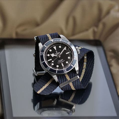 tudor nato band|tudor black bay fabric strap.